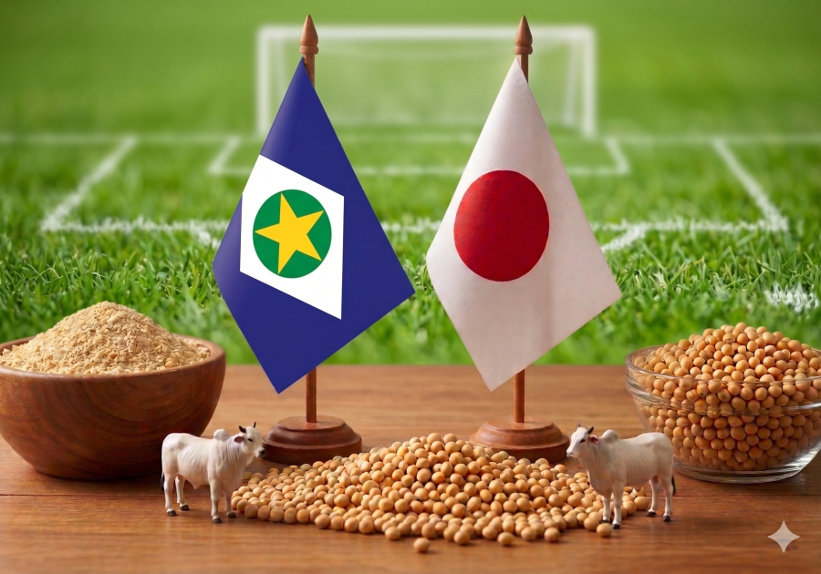 Brasil x Japão põe soja de MT em campo e mira futuro da carne bovina